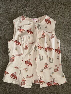 Bailey Rose Sleeveless Top with Western Print